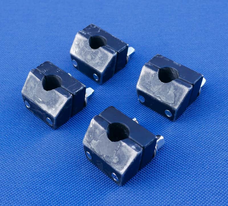 4 x DW Floor Tom Tom Bracket Memory Lock 1990-1997 - Black image 1