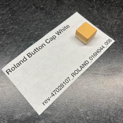 ORIGINAL Roland White Button Cap (016H044) for Juno-60, JSQ-60, MSQ-100, EP-6060, EP-11, etc