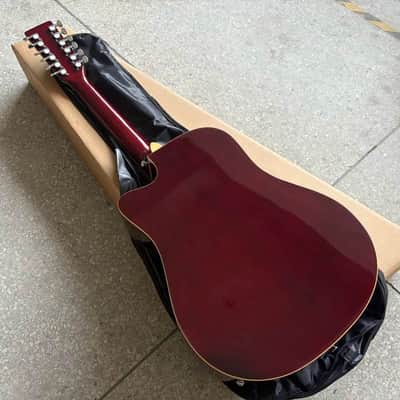 Custom 12 String Acoustic Electric Guitar, Spruce Sapele Body, Mahogany Neck image 7