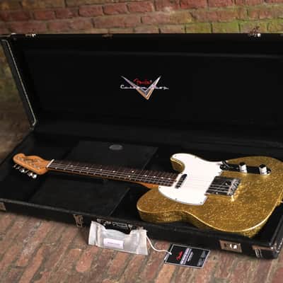 Fender Custom Shop '63 Telecaster Closet Classic, Chambered Body - Aged Gold Sparkle image 13