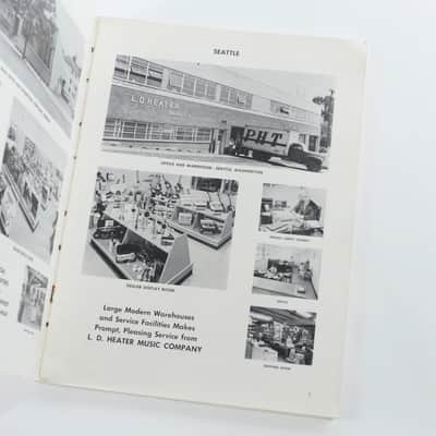 1956 L.D. Heater Catalog Music Company Catalog Gibson, Harmony, Kay, National, Etc. Case Candy image 2