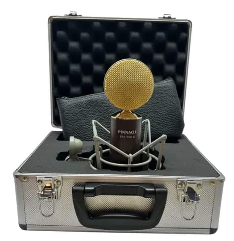 New Pinnacle Microphones Fat Top II w/ Lundahl Deluxe | Ribbon Microphone | Brown | Free XLR Cable image 1