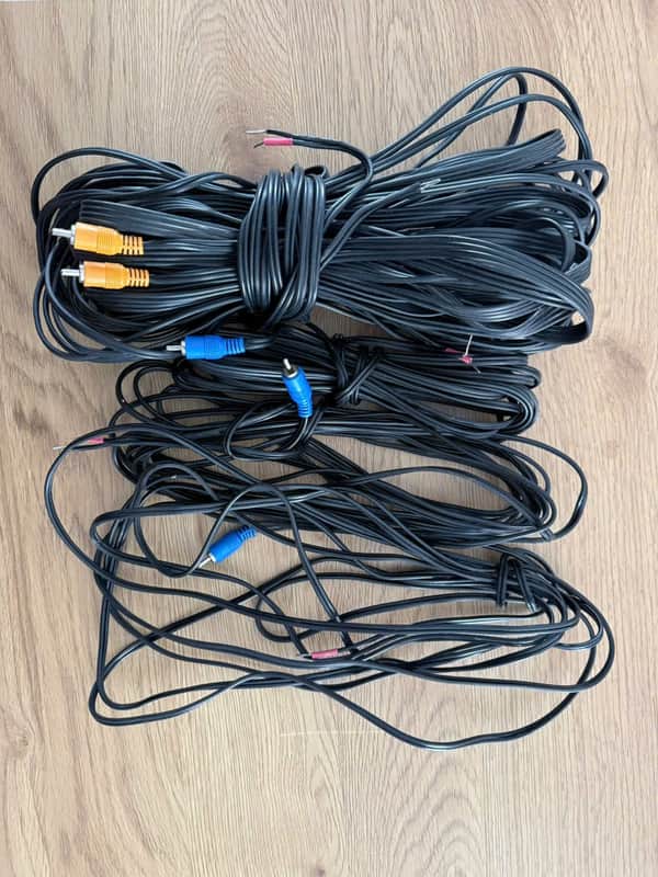 Set of 5 Speaker Cables for Bose Lifestyle / Acoustimass – RCA to Bare Wire image 1