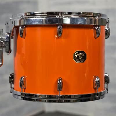 Used Gretsch USA Custom 4pc Drum Set Orange Gloss - Very Good image 9