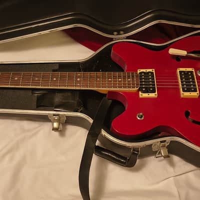 Burns-Baldwin 712 Silvertone 1966 - Beautiful Red Gloss - Bigsby image 2