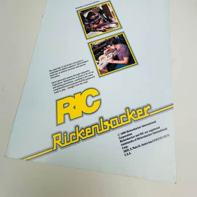 Rickenbacker Foldout Catalog & Price List Set 1990 image 8