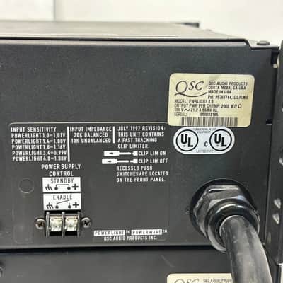QSC POWERLIGHT 4.0 PROFESSIONAL POWER AMPLIFIER #AV6002-5 (ONE) THS image 15
