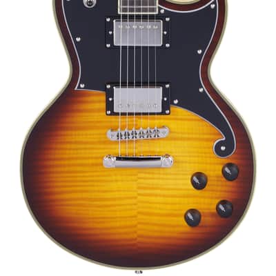 D'Angelico Deluxe Atlantic Single Cut Vintage Sunburst image 2