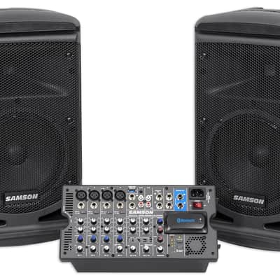 Samson Expedition XP800 800w Portable 8" PA DJ Speaker System+8-ch Powered Mixer image 12