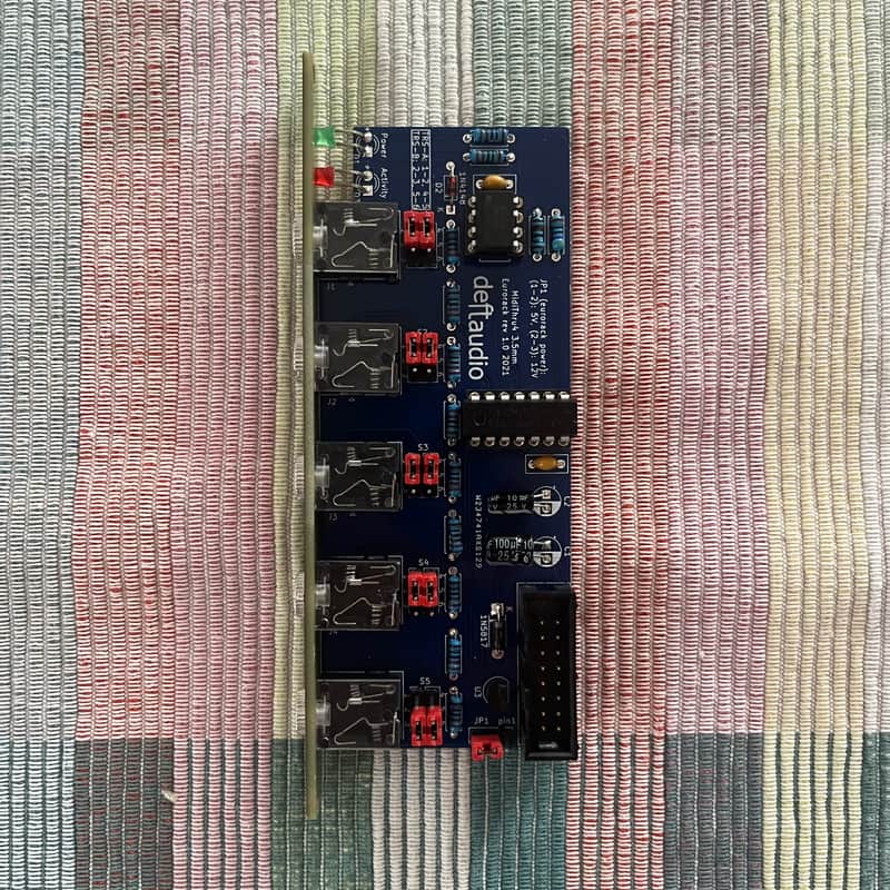 Deft Audio MIDI TRS Thru 1in -> 4out midithru 2hp Eurorack Module image 1