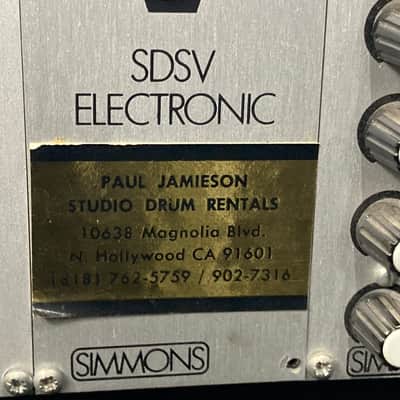 Paul “Jamo” Jamieson's Simmons 1980s SDS-V Electronic Drum System w/ Brain, Bass Drum Pad + 3 Drum Pads image 20