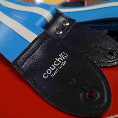 Couch Runway Blue Racer X Guitar Strap image 1