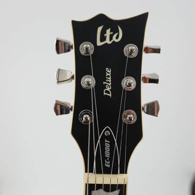 ESP LTD EC-1000T Guitar w/ Fishman Pickups - Honey Burst Satin image 3