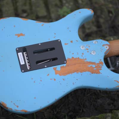 Mayones Aquila Aged 6 V24 - Monolith Daphne Blue Nitro(Relic) image 17