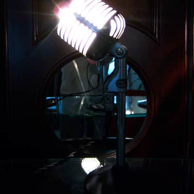 Vintage 1940's Shure 55 Cardioid Dynamic Microphone mod LED light lamp # 1 556S 556 55 55SW image 18