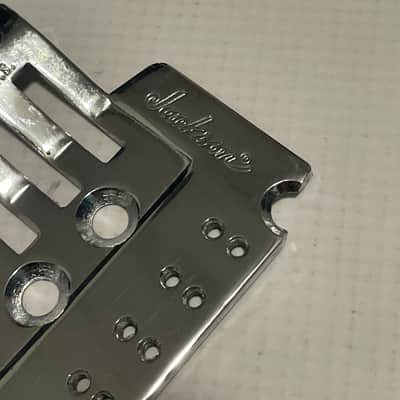 2000's Japan Jackson Licensed JT-580LP Floyd Rose Tremolo Bridge Chrome Base Plate image 5