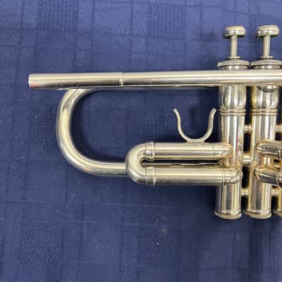 Used Benge Resno Tempered Bell 3 MLP Bb Silver Trumpet Just Serviced with Case image 3
