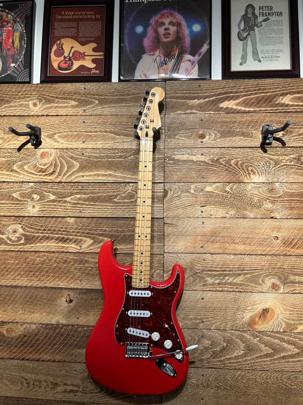 Fender  Stratocaster Partscaster 1955 Frampton Strat Recreation- Fiesta Red image 1