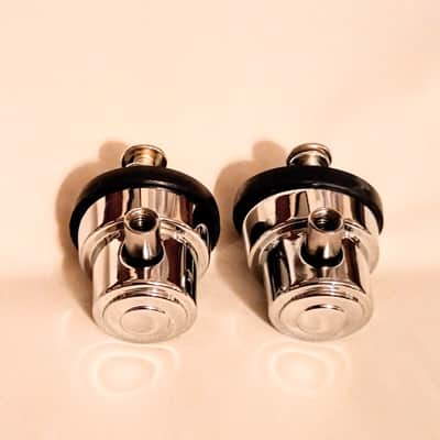DW DESIGN SERIES MINI TURRET LUGS PAIR (2) - CHROME - FREE SHIP TO C-USA! image 2