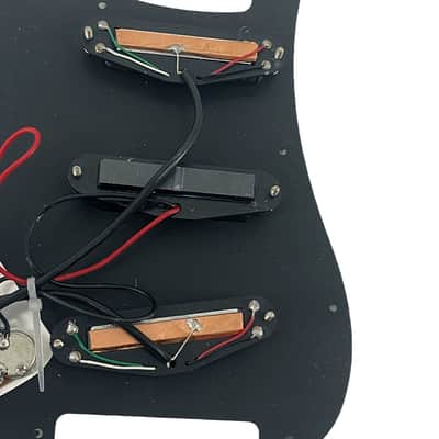 Stratocaster Style Loaded SSS Guitar Pickguard and Pickup, Pearl Black image 4