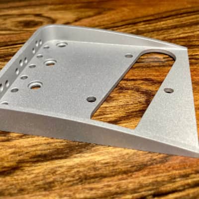 Van Dyke-Harms Telecaster Hybrid Bridge, Matte Finish-Stainless Steel, Toploader, String Through image 1