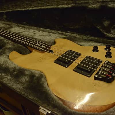 Wal Mk1 MkI Custom 1985  Bass Natural Canadian Maple Burl, Brazilian Mahogany image 2