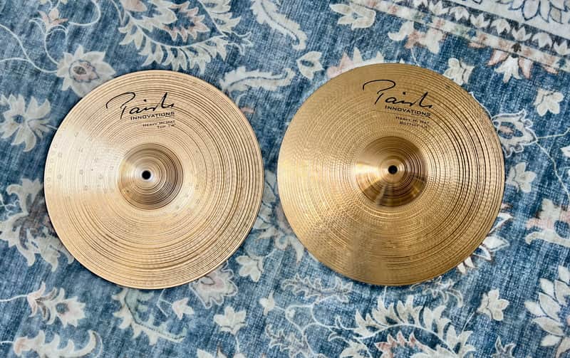 Paiste 14" Innovations Heavy Hi-Hat Cymbals (Pair) 2001 - 2005 - Traditional image 1