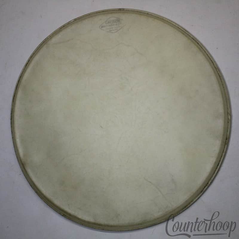 Gretsch 13" Broadkaster Tom Drum Batter/Resonant Side Calf Skin Head Vintage 50s image 1