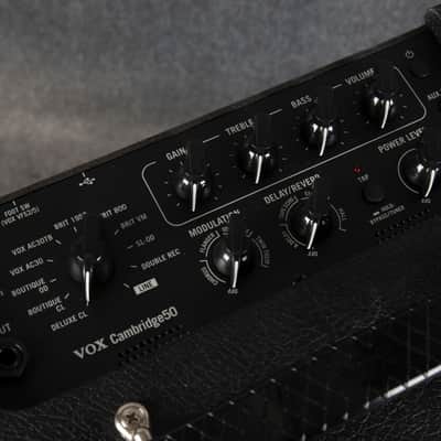 Vox Cambridge50 50-Watt 1x12" Digital Modeling Guitar Combo 2019 - Present - Black image 3
