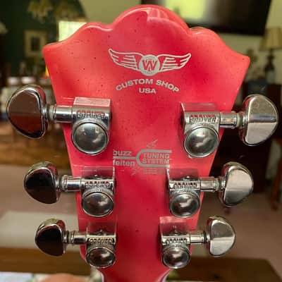 Rare Washburn Custom 'Custom' Shop Factory Gloss Finish/ Red & Pink Hues image 13
