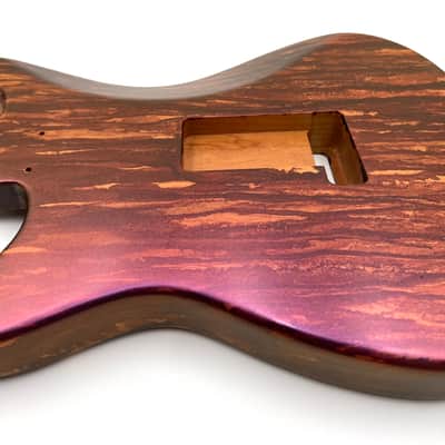 Warmtone Custom Guitars Strat Style Guitar Body “Metallic Purple Pour” image 5