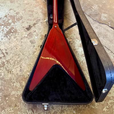 Orville by Gibson Flying V c 1995 - Burgundy wine red original vintage MIJ Japan image 11