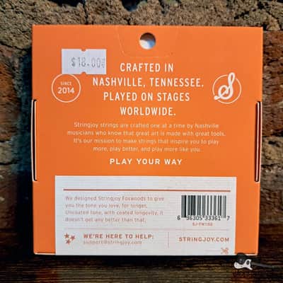 Stringjoy Foxwoods | (11-52) Super Light Gauge Coated Phosphor Bronze Acoustic Guitar Strings Standa image 2