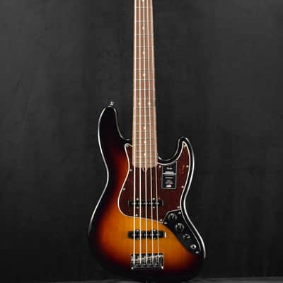 Fender American Professional II Jazz Bass V 3-Color Sunburst Rosewood Fingerboard image 2