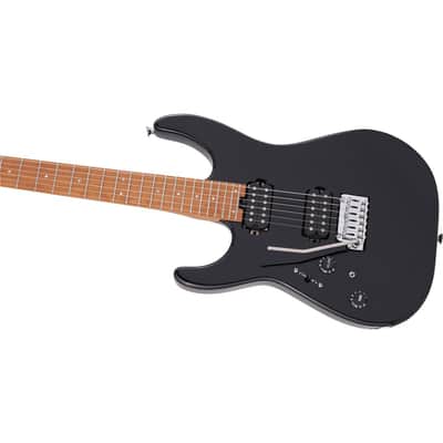 Charvel Pro-Mod DK24 HH 2PT CM Left-Handed Electric Guitar, Caramelized Fingerboard, Gloss Black image 13