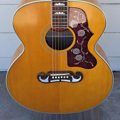 EPIPHONE J-200 ACOUSTIC/ELECTRIC GUITAR NATURAL FINISH -2021 image 1