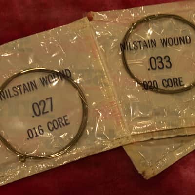 Vintage 1960's Gibson String Pack - UNOPENED NOS - Flatwound .14 - .56 Case Candy Rare! image 7