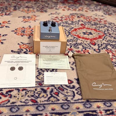 2024 Cunningham Amplifiers Zonk/MK1 Germanium Fuzz Pedalboard Edition - Hammered Blue and Gold w/ Original Box And COA image 5