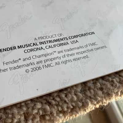 Fender Champion 600 Manual 2006 image 4