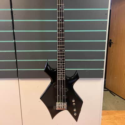 B.C. Rich Platinum Series Warlock Black Bass Guitar w/ Coffin Case image 2