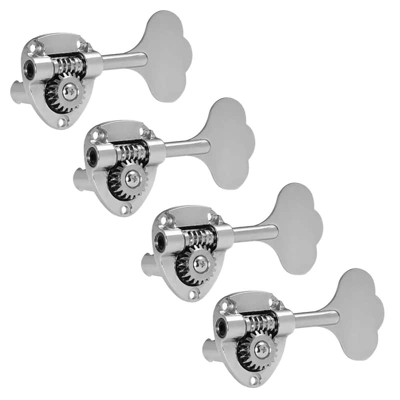 Gotoh 4 In Line Bass Guitar Tuning Machines P/Jazz Bass - Chrome image 1