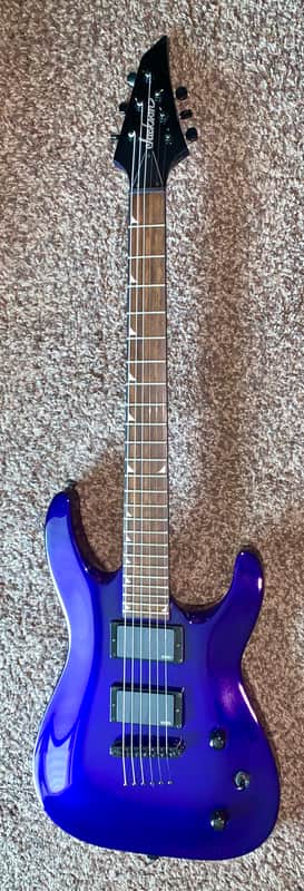 Jackson Soloist SLATXMG3 Metallic Blue Solid Body Electric Guitar Metallic Blue emg pickups image 1