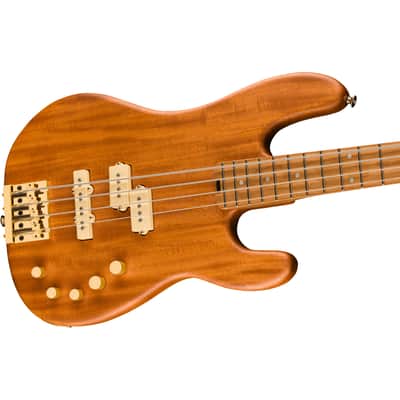 Charvel Pro-Mod San Dimas Bass PJ IV CM Natural Mahogany - 4-String Electric Bass image 3