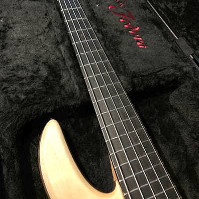 Fodera Monarch Standard 2025 - Walnut body, Ivorywood top - Satin image 5