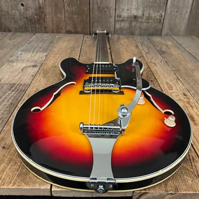 Univox Coily 1968 - Cherry Sunburst U1825 One Owner Clean 335 copyB image 12