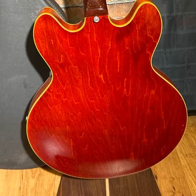 RARE! Epiphone Caiola 1966 ALL Original-1 5/8” Nut-Slim Taper Neck-Faded Cherry image 7