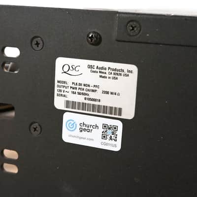 QSC PowerLight 6.0 II 2-channel Power Amplifier CG011US image 11