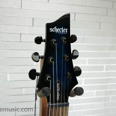 Schecter Omen Elite-6 - See-Thru Blue Burst image 16