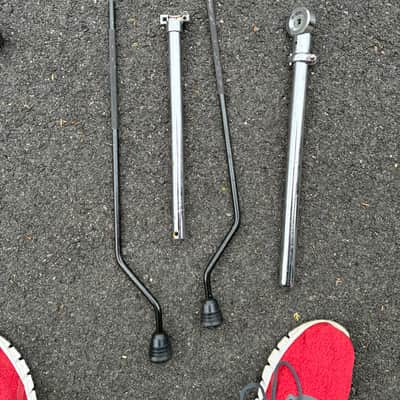 Mixed Drum Hardware Lot Parts Cymbal Stand Bases Double Tom Mount L-Rods SP image 4