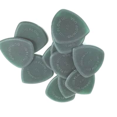 Dunlop Guitar Picks JUMBO FLOW Standard 12 Pack Primetone 2.0mm